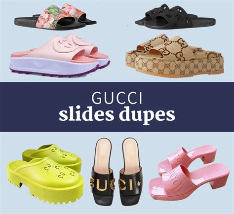 gucci leather slides dupes|gucci slides clearance.